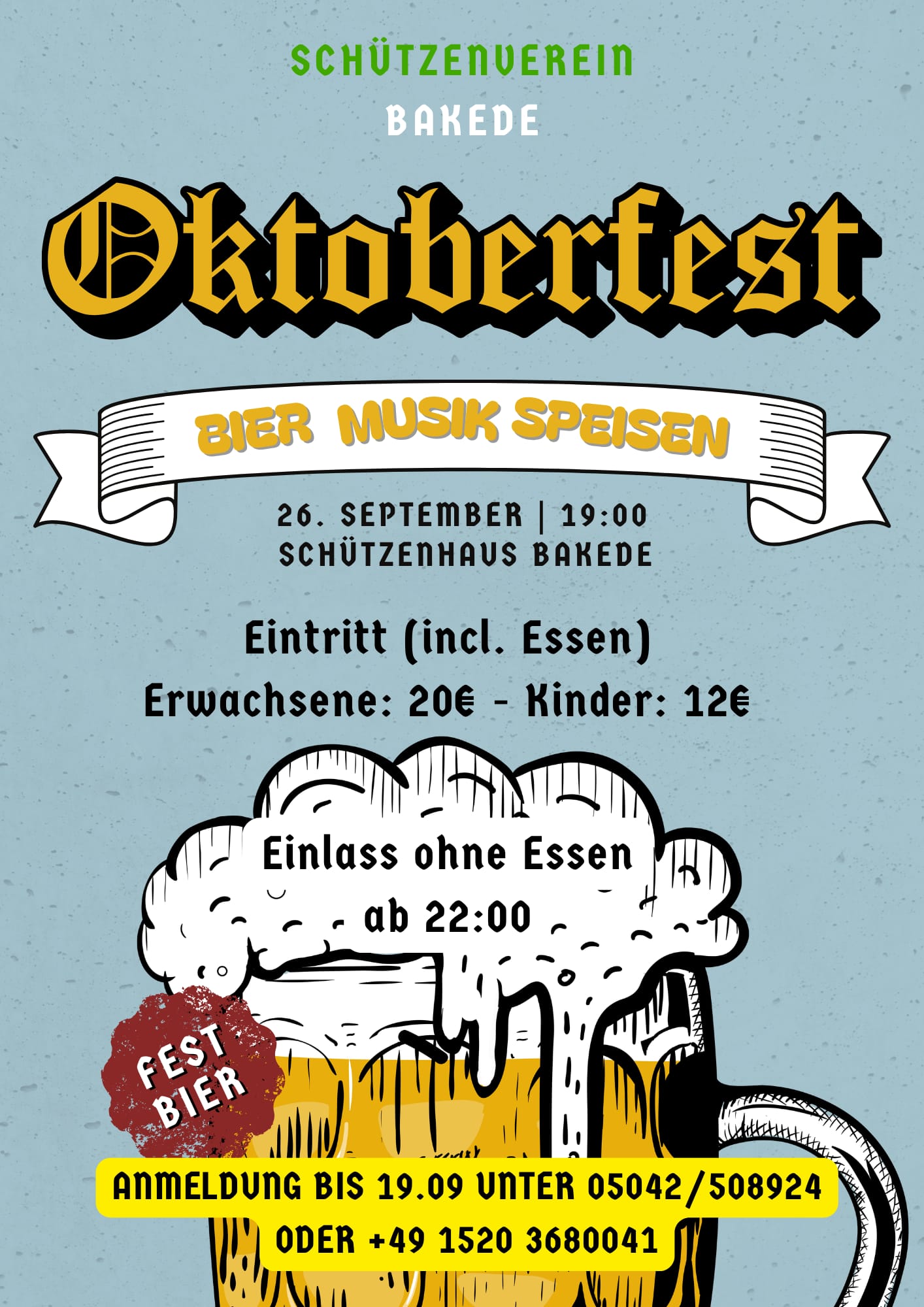 Plakat Oktoberfest